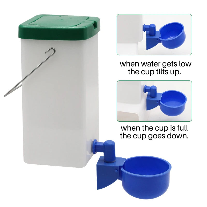Rabbit Water Bottle with Feeding Bowl