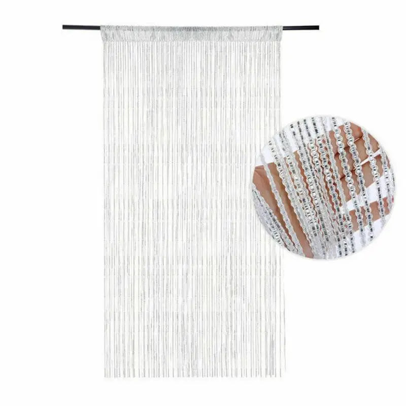 Polyester Tassel Beaded Door Curtain for Windows & Doorways