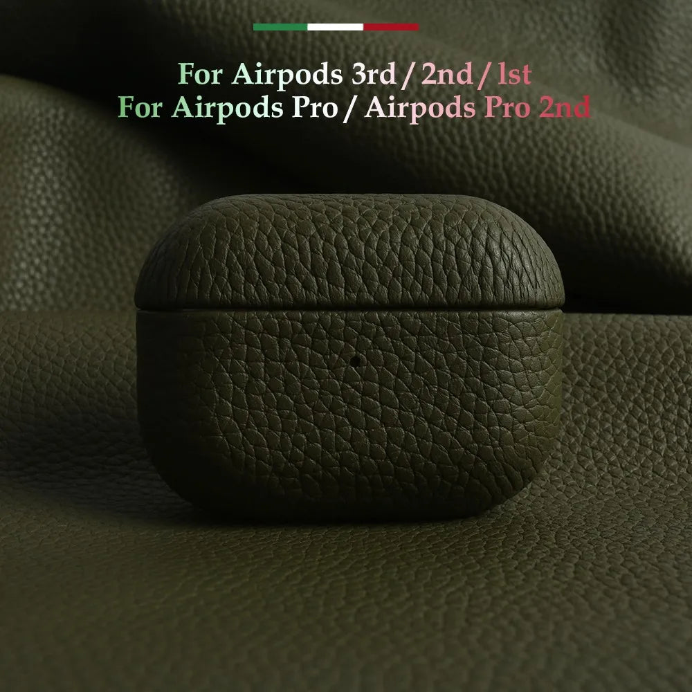 Genuine Leather AirPods Case
