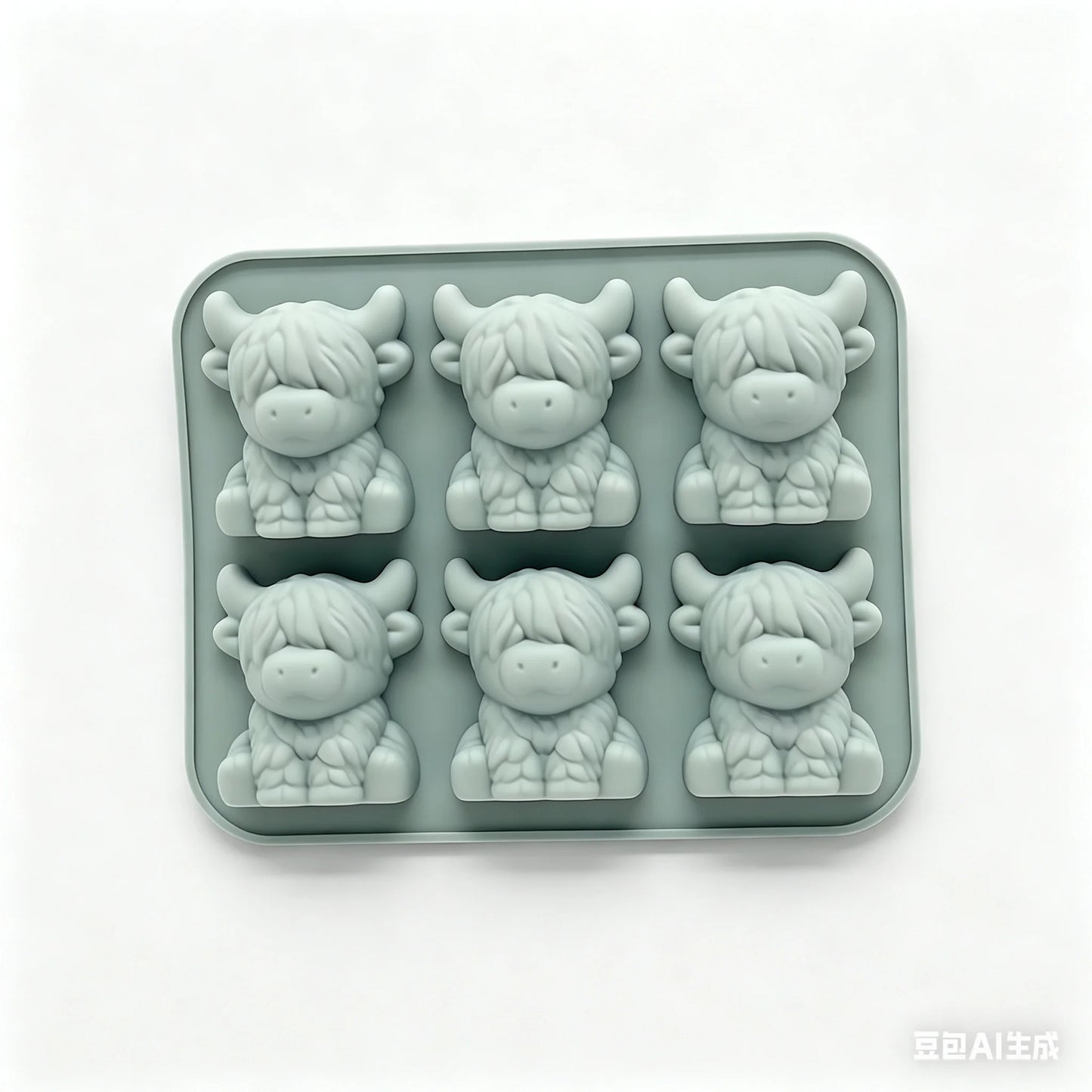 Highland Cow Silicone Ice Cube Mold
