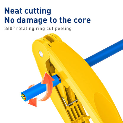 RJ45 Ethernet Cable Stripping & Cutting Tool