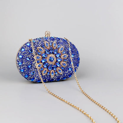 Flower Rhinestones Evening Bag