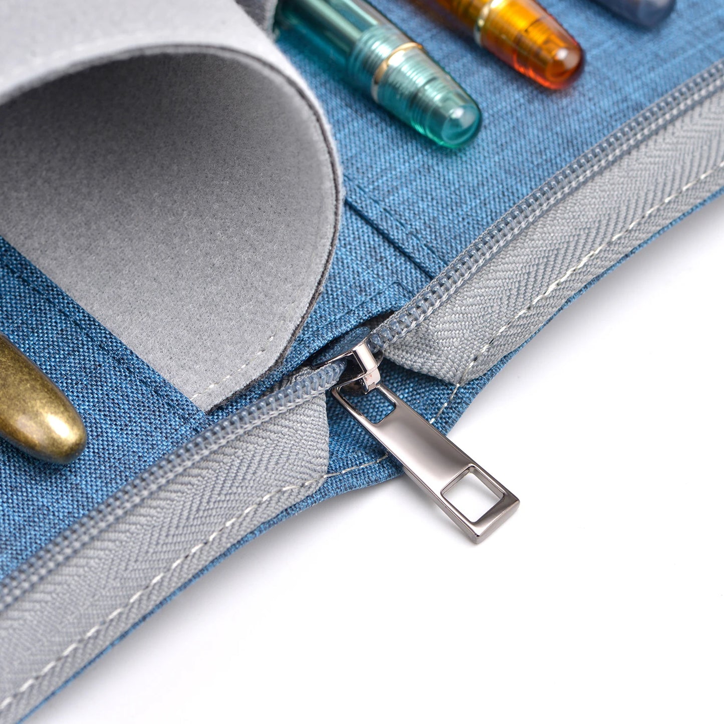 Premium 24-Pen Canvas Storage Case for Fountain Pens & Stationery