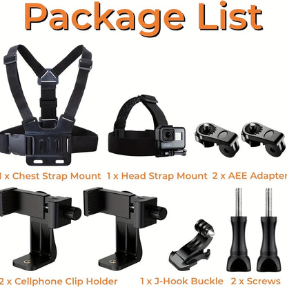 Adjustable Chest Mount for Action Cameras & Phones