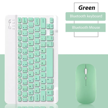 Bluetooth Wireless Keyboard & Mouse Combo for Tablets, Phones & Computers