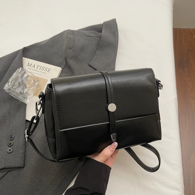 Vintage Flap Crossbody Satchel Bag