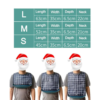 Waterproof Washable Adult Mealtime Bib