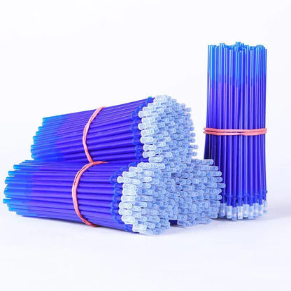 100-Pack 0.5mm Erasable Gel Ink Refills with Bonus Erasers