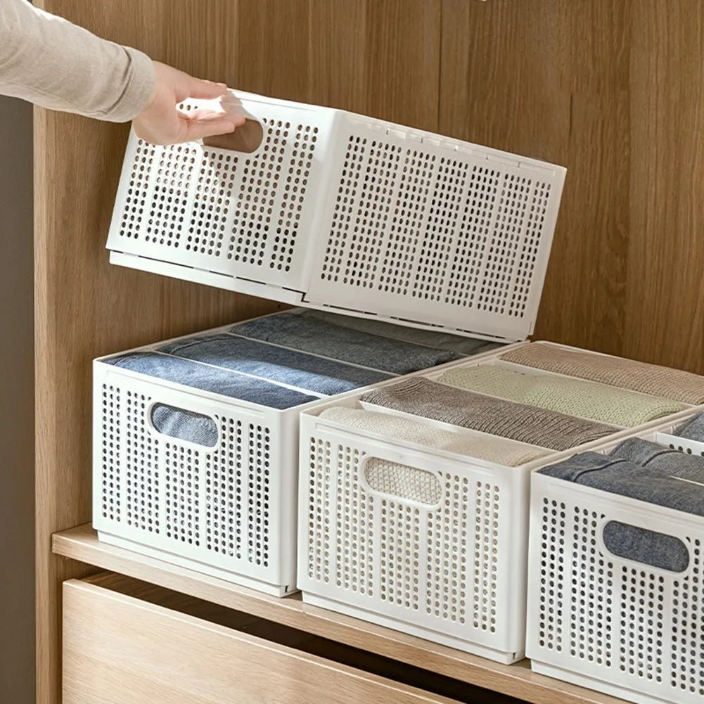 Foldable Wardrobe Clothes Storage Organizer Box