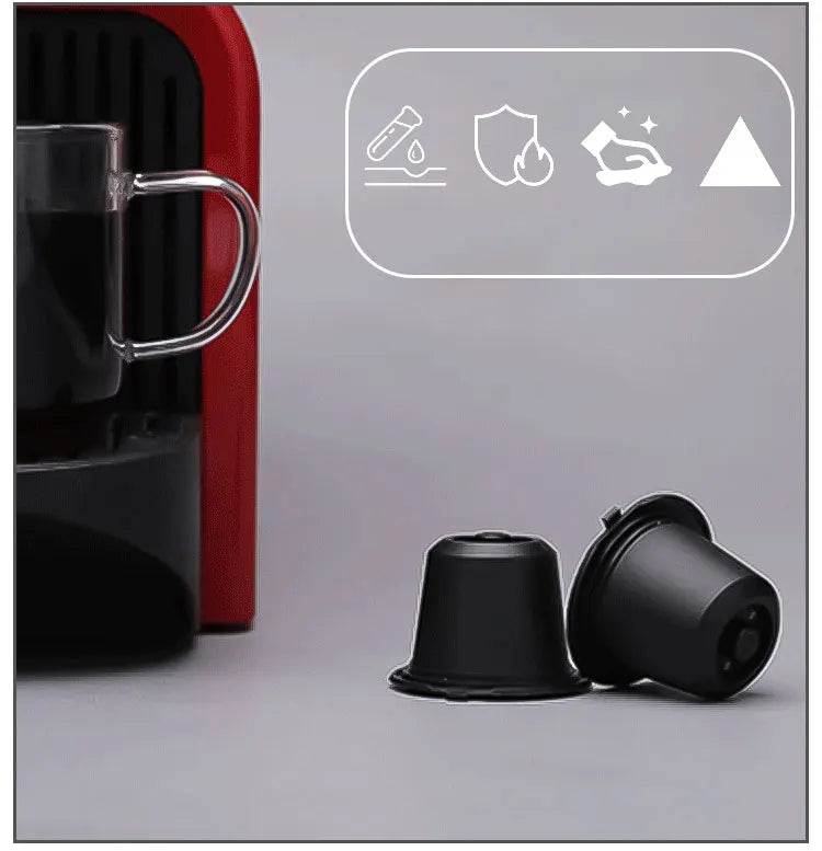 Refillable Nespresso-Compatible Coffee Pods with Reusable Filters & Accessories