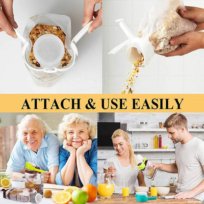 Snack Sealing Clip with Pouring Spout