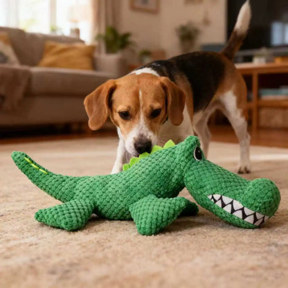 Crocodile Plush Squeaky Dog Toy