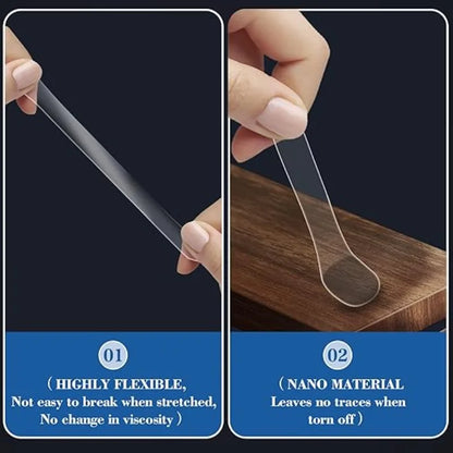 Clear Non-Marking Double-Sided Sticky Pads for DIY Crafts & Home Use
