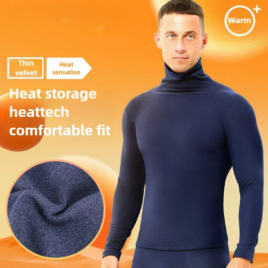 Men’s Fleece Thermal Turtleneck Shirt