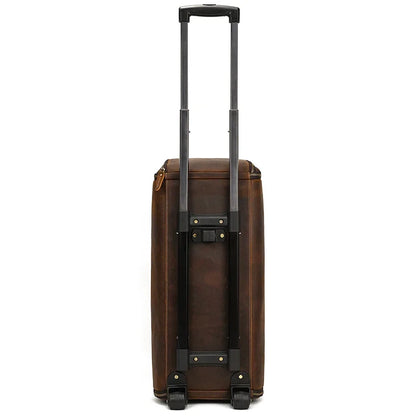 Crazy Horse Leather Travel Bag for Suits