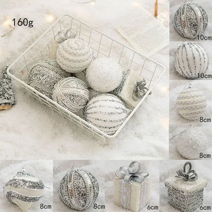 6-Piece Colourful Christmas Bauble Set