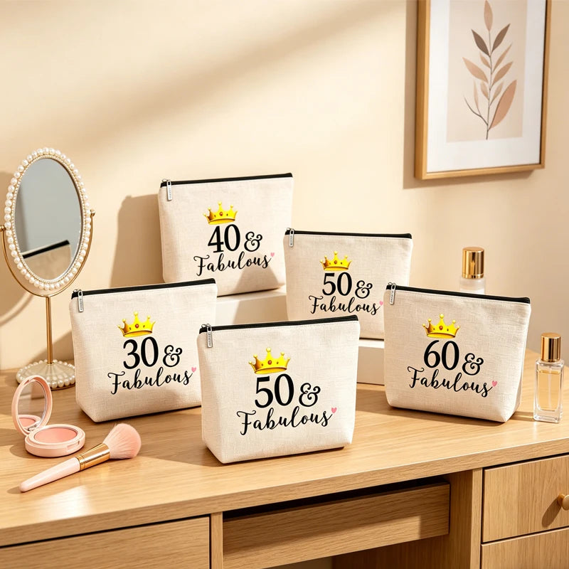 Birthday Cosmetic & Travel Toiletry Pouch for Women