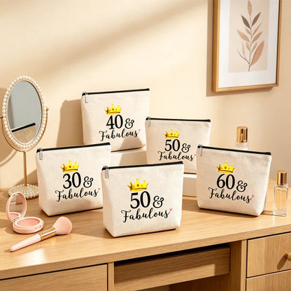 Birthday Cosmetic & Travel Toiletry Pouch for Women