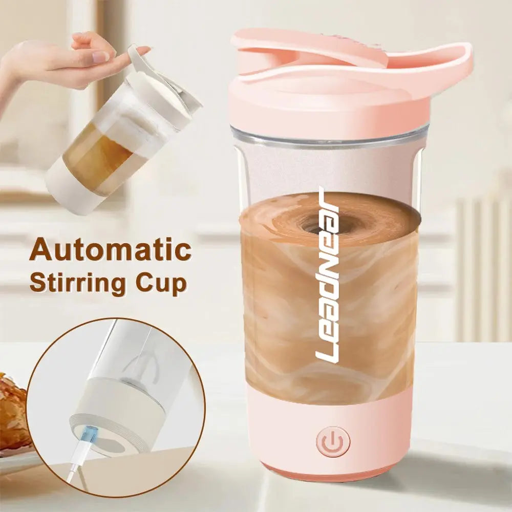 450ml USB Rechargeable Electric Protein Shaker Bottle