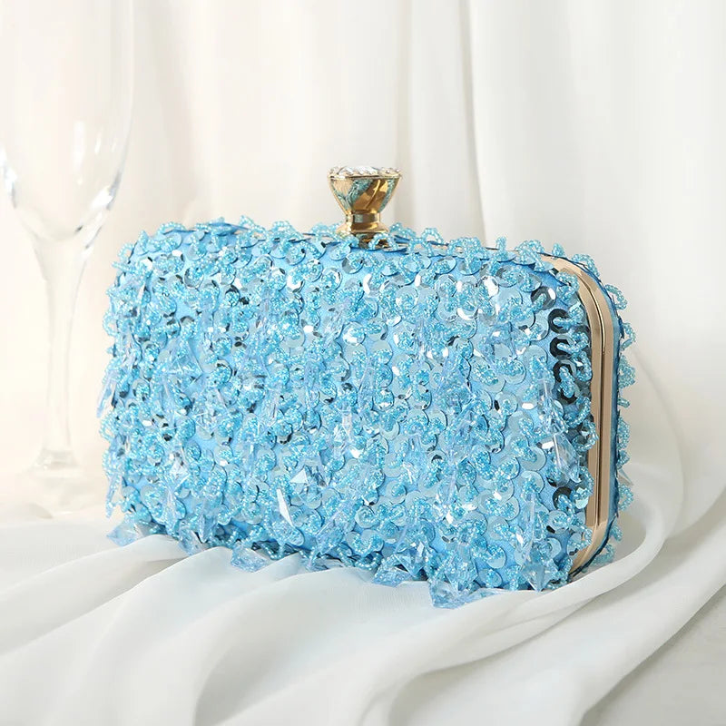 Handmade Beaded Evening Clutch Bag
