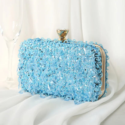 Handmade Beaded Evening Clutch Bag