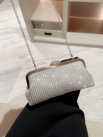 Shiny Rhinestone Evening Bag