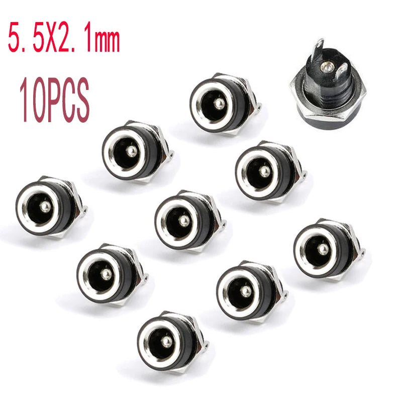DC Power Plug & Socket Connector Set