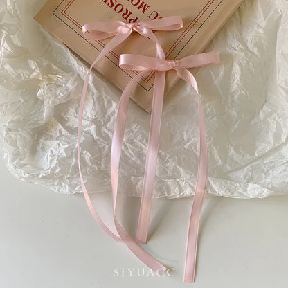 Bow Ribbon Hair Clips Set for Women & Girls