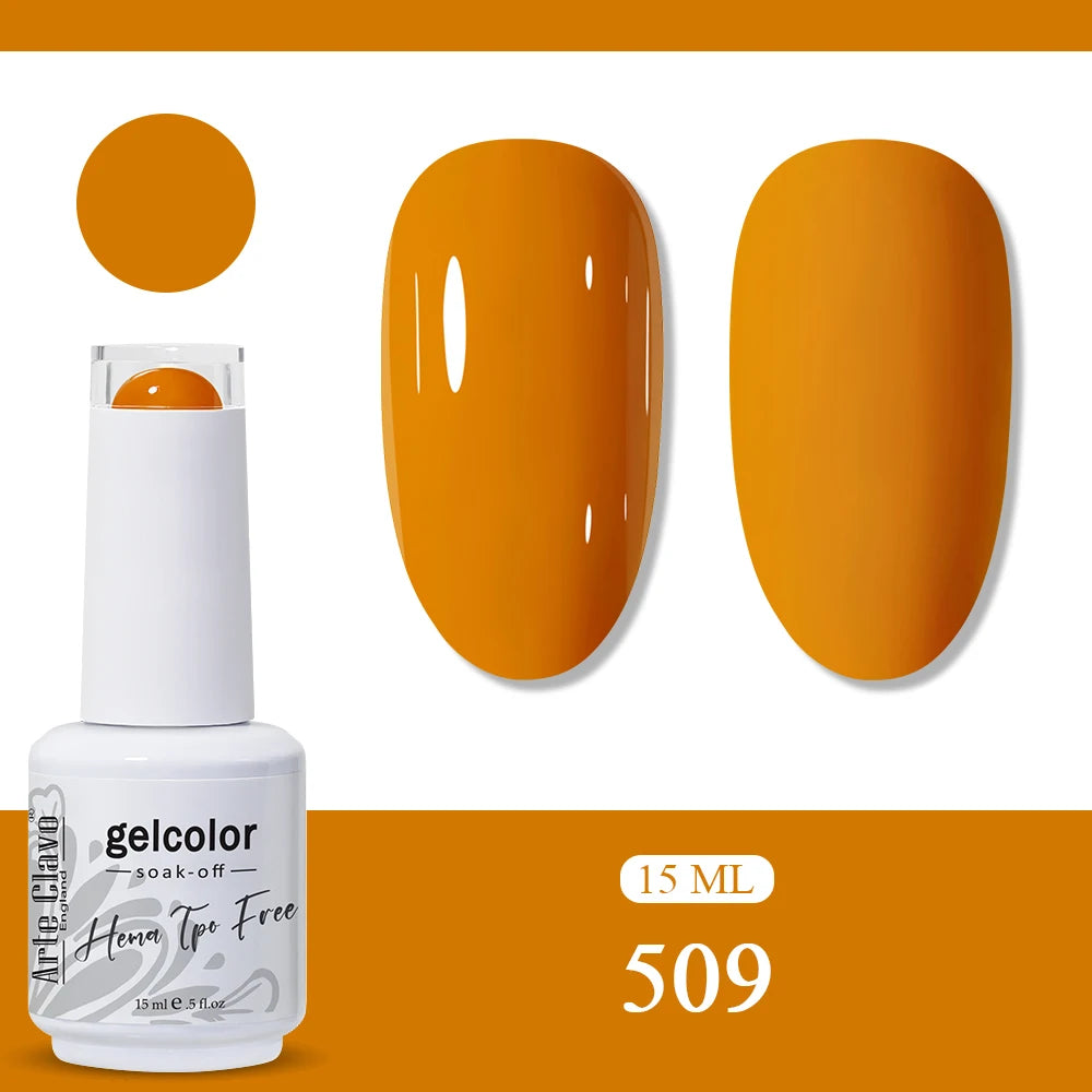 Arte Clavo Orange Gel Nail Polish