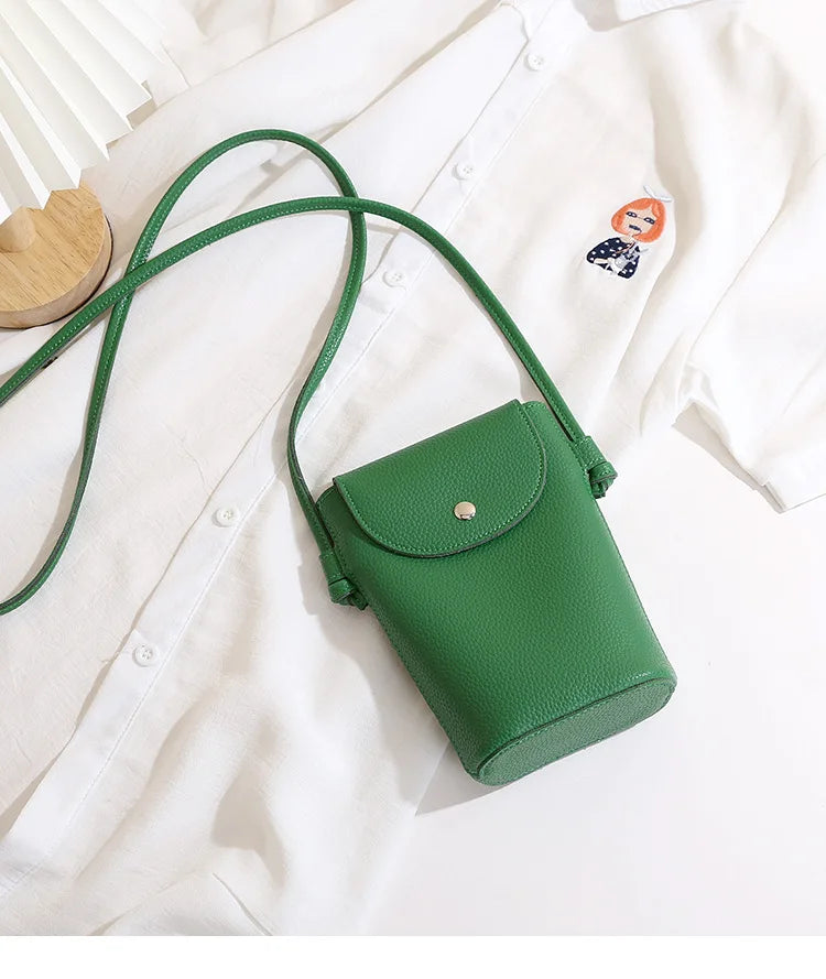 PU Leather Flap Crossbody Phone Bag