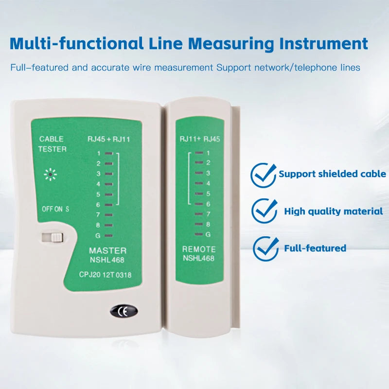 RJ45 Ethernet & RJ11 Network Cable Tester