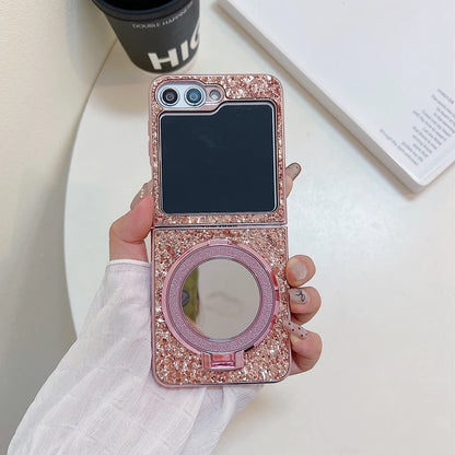 Make up Mirror Jewelled Case For Samsung Z Flip 5