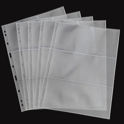 3-Slot Banknote Collection Album Pages