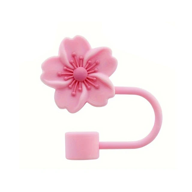 Flower Silicone Straw Cover for Stanley Cup