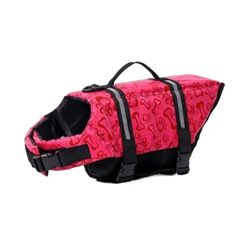 Reflective Dog Life Jacket Adjustable Swimming Safety Vest