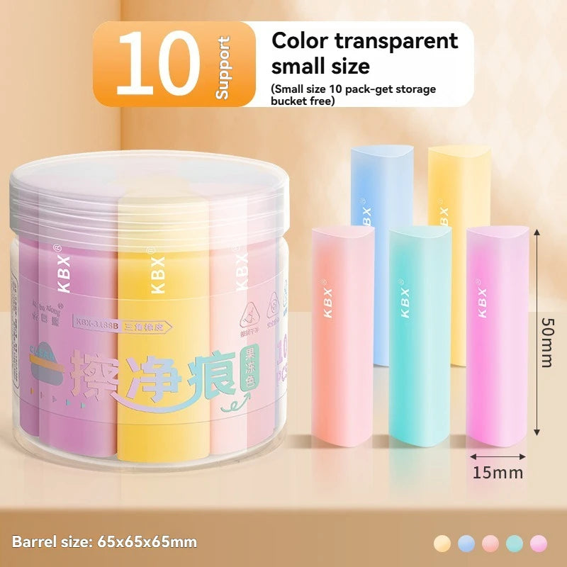 Triangle No-Shavings Clean Eraser Set