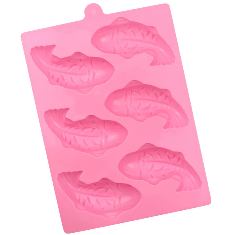 3D Fish-Shaped Food-Grade Silicone Mould for Chocolate, Cakes & Desserts