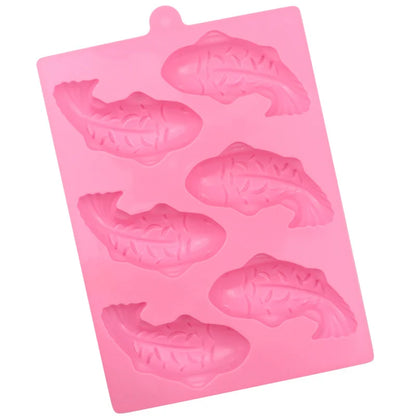 3D Fish-Shaped Food-Grade Silicone Mould for Chocolate, Cakes & Desserts