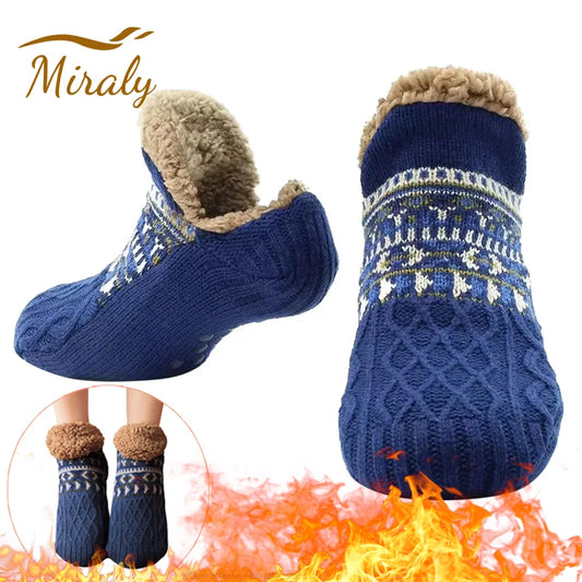 Warm Fleece Non-Slip Floor Socks