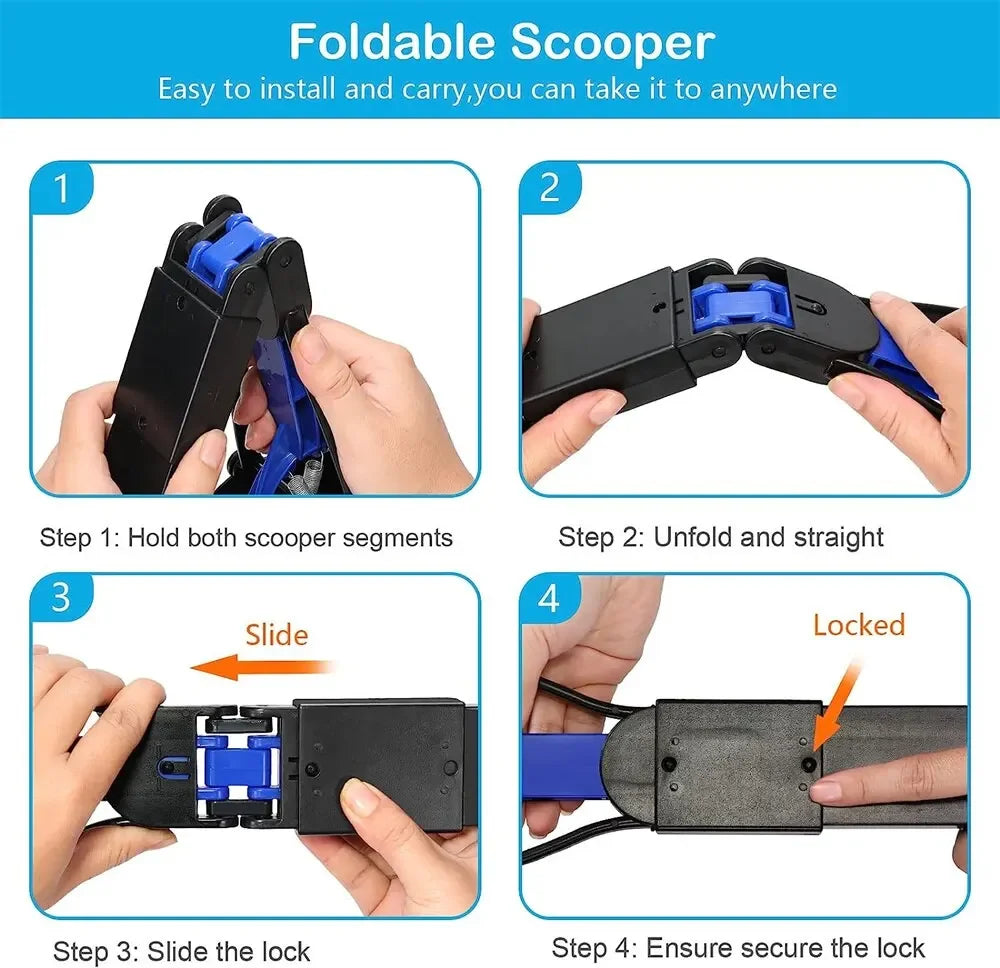 Foldable Long Handle Dog Pooper Scooper
