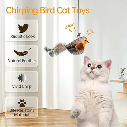 Interactive Chirping Bird Cat Toy