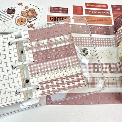 Cute Bear Washi Tape Pack – 6 Rolls Decorative Scrapbooking & Planner Tape