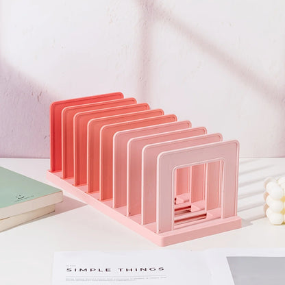 Desktop Book Stand Organizer – PP Material Document Holder