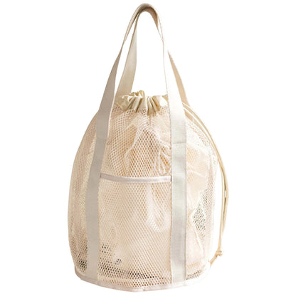 Foldable Drawstring Mesh Toiletry Storage Bag
