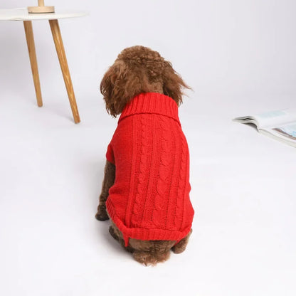 White Knit Sweater Jumpsuit for Small Dogs