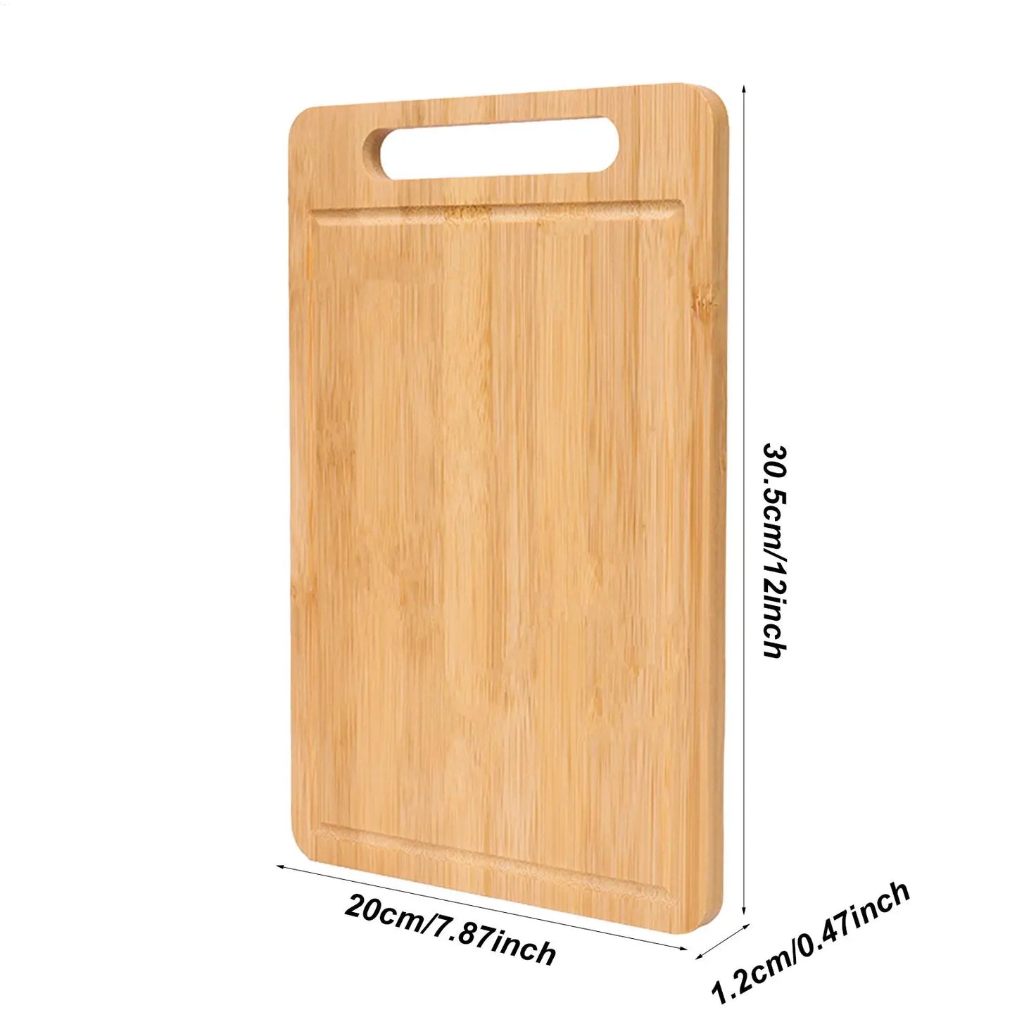 Bamboo Wooden Cutting Board for Meat, Fruit & Vegetables