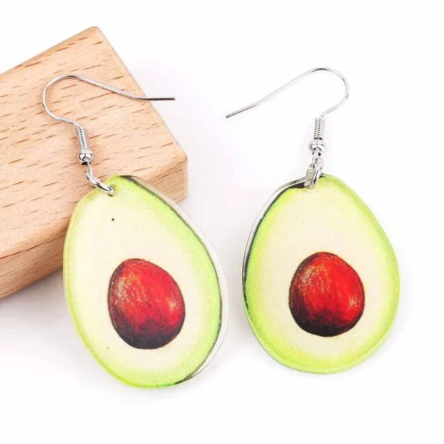 Fruit Vegetables Acrylic Drop Earrings