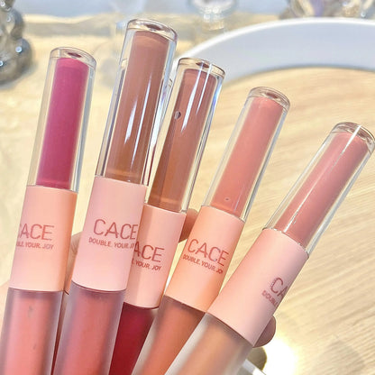 CACE Double-Head Lip Gloss & Matte Lipstick