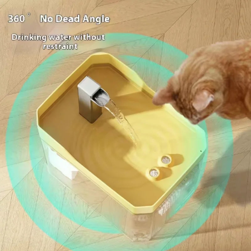 Transparent Cat Water Fountain
