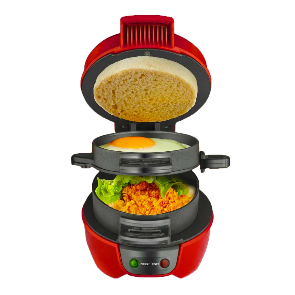 3-in-1 Sandwich, Burger & Egg Breakfast Machine